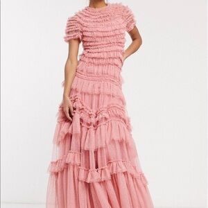 Needle and Thread Dress Wild Rose Ruffle Gown